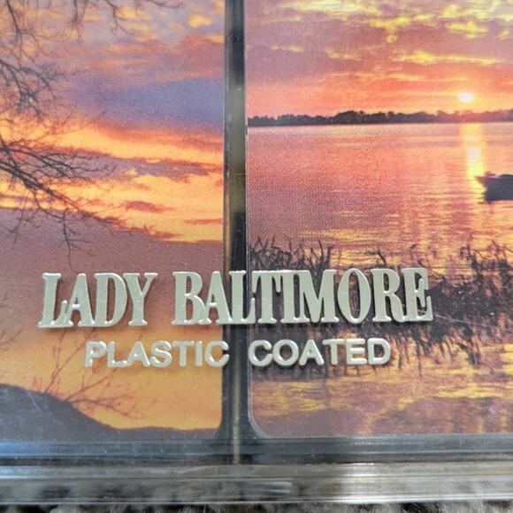 Lady Baltimore Playing Cards 2 Complete Decks Linen in Box Vintage Playing Card - Picture 3 of 3